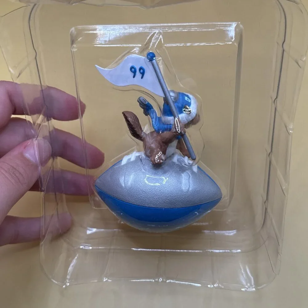 CAROLINA PANTHERS ORNAMENT HALLMARK 1999 CHIPMUNK FOOTBALL NFL TAMMY HADDIX.